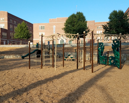 playground installation in Massachusetts